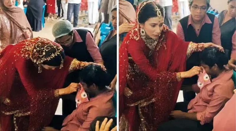 নিজের বিয়ের অনুষ্ঠান থামিয়ে ক্যাটারিং দলের কর্মীদের চিকিৎসা দিলেন ডাক্তার কনে