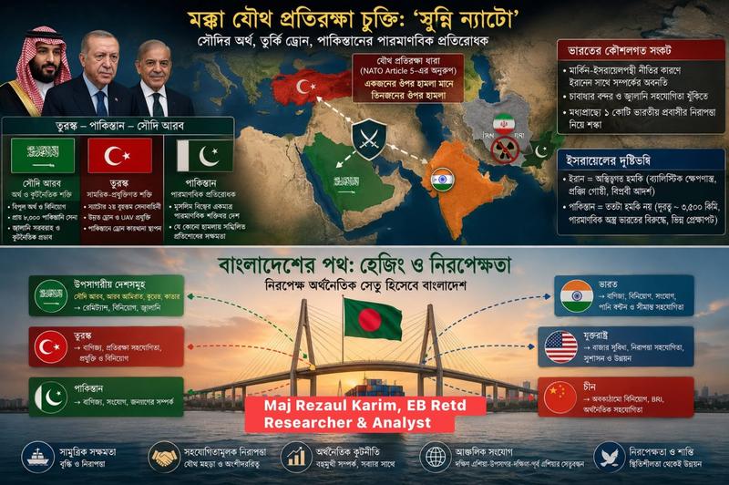 ‘সুন্নি ন্যাটো’ থেকে ভূরাজনৈতিক বাস্তবতা: ভারতের জন্য কৌশলগত চ্যালেঞ্জ ও বাংলাদেশের করণীয়