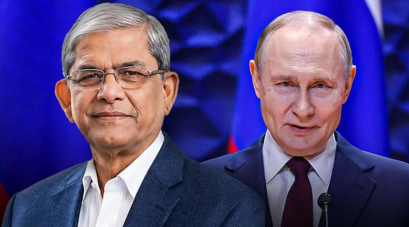 রাষ্ট্রপতি মির্জা ফখরুল ইসলামকে অভিনন্দন জানালেন পুতিন