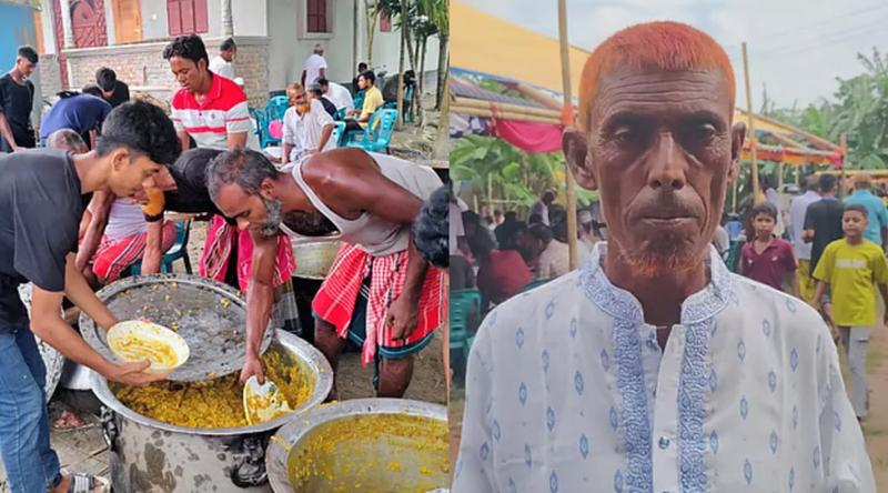 জীবিত থাকতেই চল্লিশার আয়োজন করলেন এক ব্যক্তি