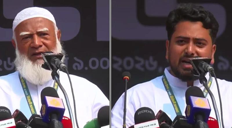 নির্বাচিত হলে নাহিদ ইসলামকে মন্ত্রী করার ঘোষণা জামায়াত আমিরের