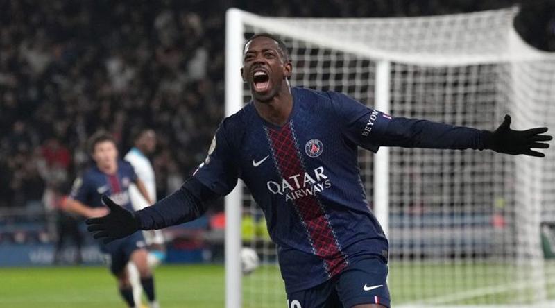 দেম্বেলের জোড়া গোলে মার্সেইকে ৫-০ গোলে হারিয়ে ফের শীর্ষে পিএসজি