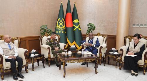 সেনাপ্রধানের সাথে কমনওয়েলথ পর্যবেক্ষক প্রতিনিধিদলের সৌজন্য সাক্ষাৎ