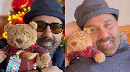 টেডি বিয়ার নিয়ে খেলেন সানি দেওল!