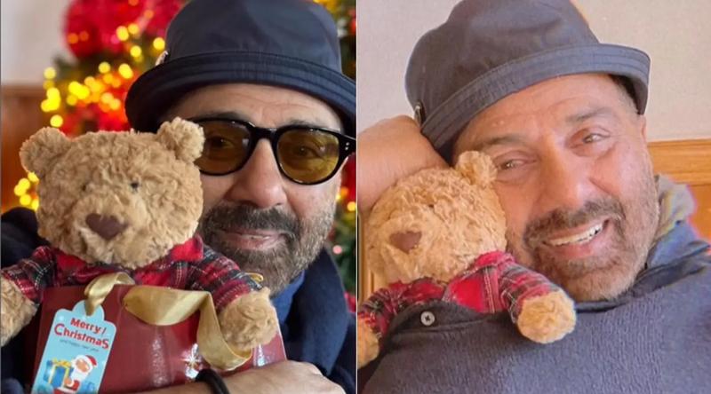 টেডি বিয়ার নিয়ে খেলেন সানি দেওল!