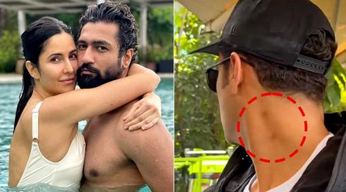 ভিকি কৌশলের গলায় ‘লাভ বাইট’, প্রেমের সপ্তাহে ক্যাটরিনার উপহার? প্রশ্ন পাপারাজ্জিদের