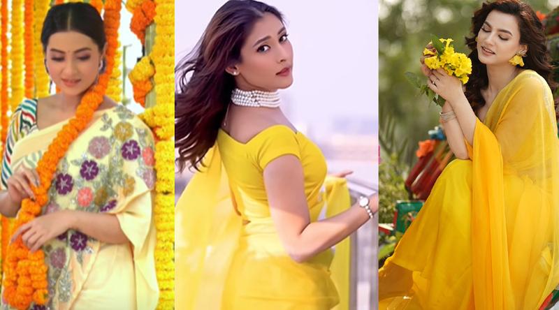 বসন্তের সাজে শোবিজ তারকারা