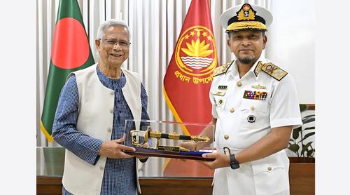 মাননীয় প্রধান উপদেষ্টার সঙ্গে নৌপ্রধানের বিদায়ী সাক্ষাৎ
