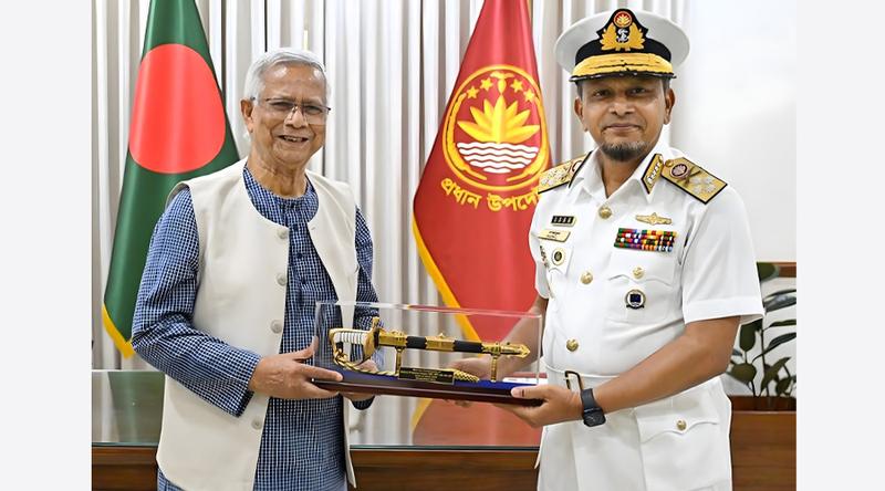 মাননীয় প্রধান উপদেষ্টার সঙ্গে নৌপ্রধানের বিদায়ী সাক্ষাৎ