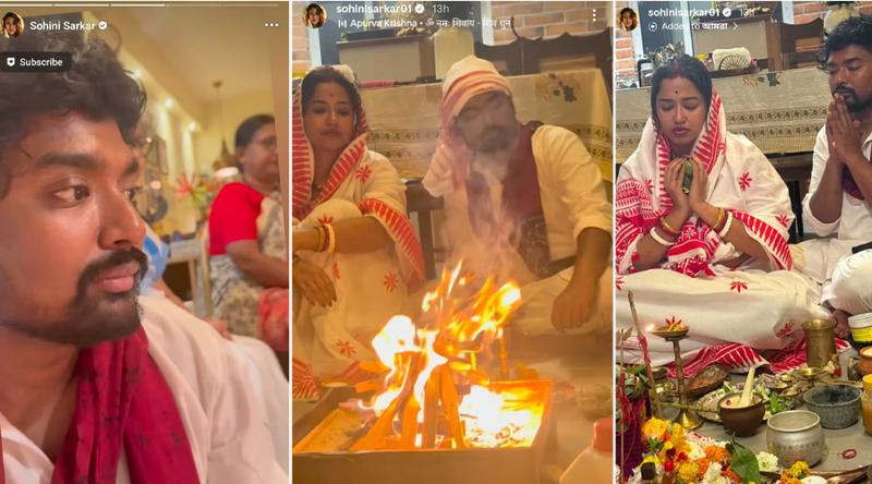 শিবরাত্রিতে সোহিনী সরকারের ভক্তিময় মুহূর্ত