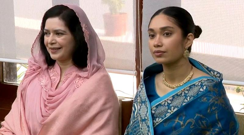 কোন সাজে বাবার শপথ অনুষ্ঠানে এসেছিলেন জাইমা রহমান