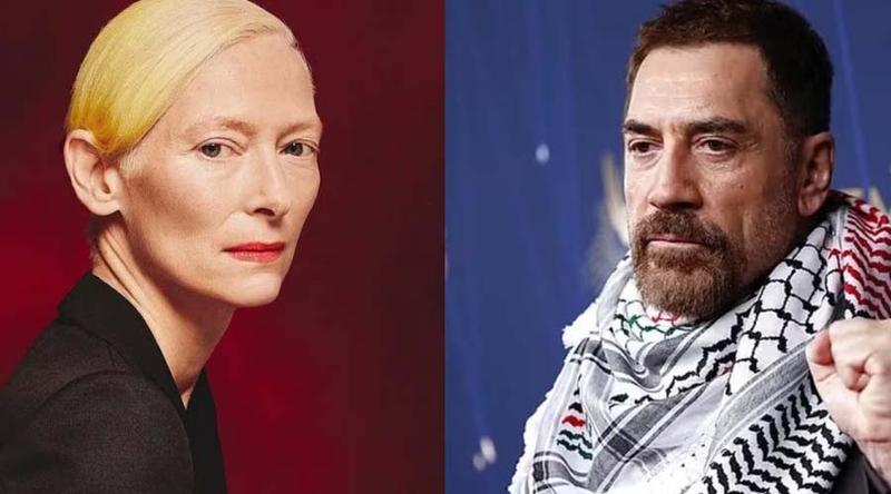 বার্লিন চলচ্চিত্র উৎসবে গাজা নিয়ে নীরবতার প্রতিবাদে জাভিয়ের-টিলডা