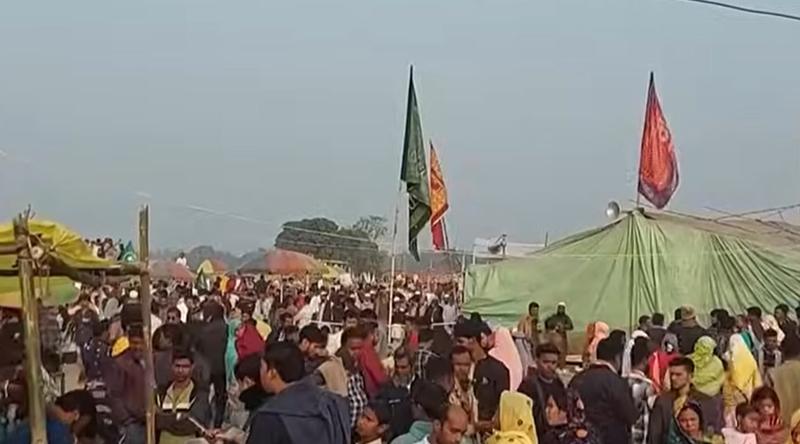 রমজানের প্রথম জুমায় প্রস্তাবিত বাবরি মসজিদে মুসল্লিদের ভিড়