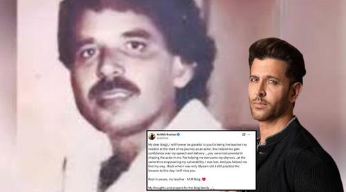 এমএম বেগের মৃত্যুতে হৃতিকের আবেগঘন বার্তা