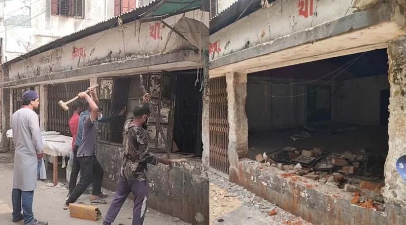 ময়মনসিংহে আওয়ামী লীগ কার্যালয় ভাঙচুরের পর ‘পাবলিক টয়লেট’ ঘোষণা