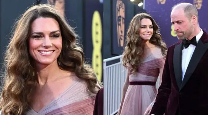 বাফটার লালগালিচায় স্ত্রীকে নিয়ে রং ছড়ালেন বিটিশ রাজপুত্র