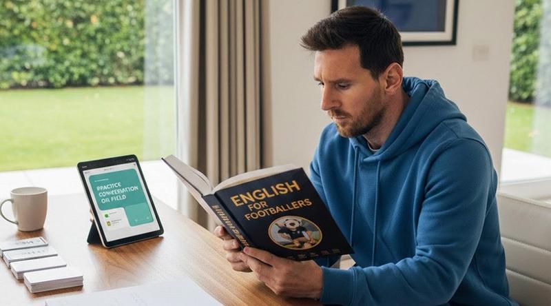 ইংরেজি না জানায় আক্ষেপ হয় মেসির