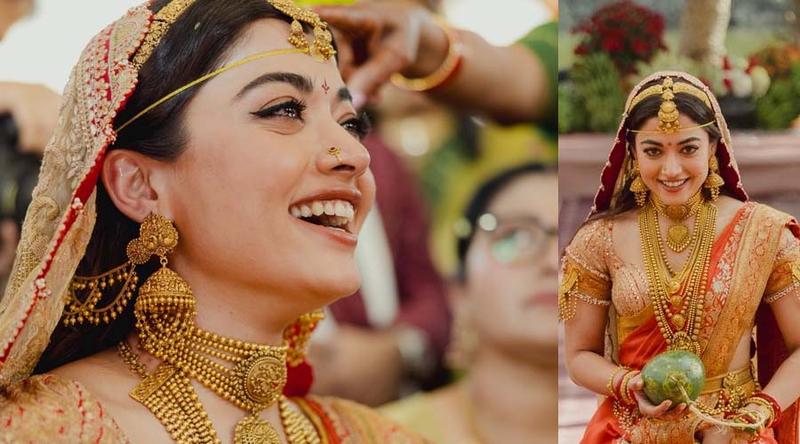 বিয়ের সাজে অনন্য রাশমিকা, ভারী গয়নায় চমক বিজয়েরও!