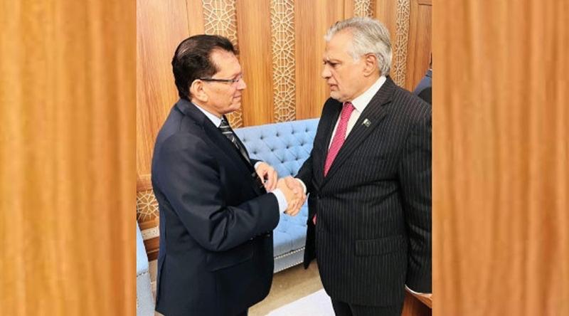 পররাষ্ট্রমন্ত্রী ড. খলিলুর রহমানের সঙ্গে ইসহাক দারের বৈঠক