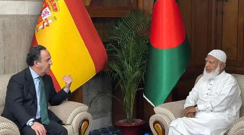 বিরোধীদলীয় নেতার সঙ্গে স্পেনের রাষ্ট্রদূতের সৌজন্য সাক্ষাৎ