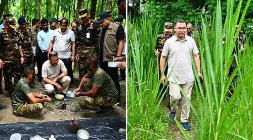 সেনাবাহিনীর গ্রীষ্মকালীন মহড়া আকস্মিক পরিদর্শন করলেন প্রধানমন্ত্রী
