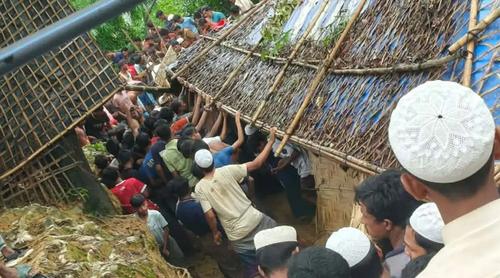 রোহিঙ্গা ক্যাম্পে পাহাড়ধসে ৩ মাদরাসা শিক্ষার্থী নিহত
