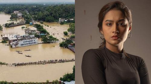 বন্যার্তদের পাশে দাঁড়ানোর আহ্বান অভিনেত্রী ফারিণের