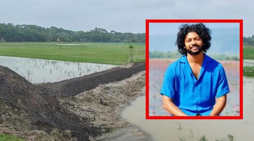 বিদ্যালয়ের জমি দখল করে রাস্তা নির্মাণের অভিযোগ কাফির বিরুদ্ধে