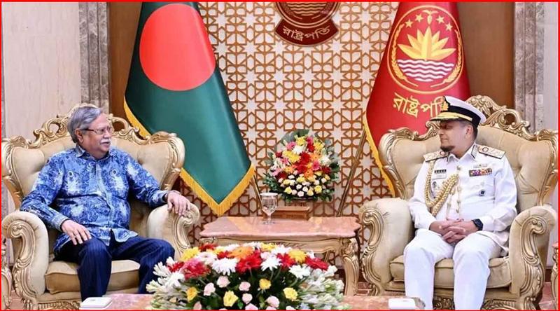রাষ্ট্রপতির সঙ্গে নৌপ্রধানের বিদায়ী সাক্ষাৎ