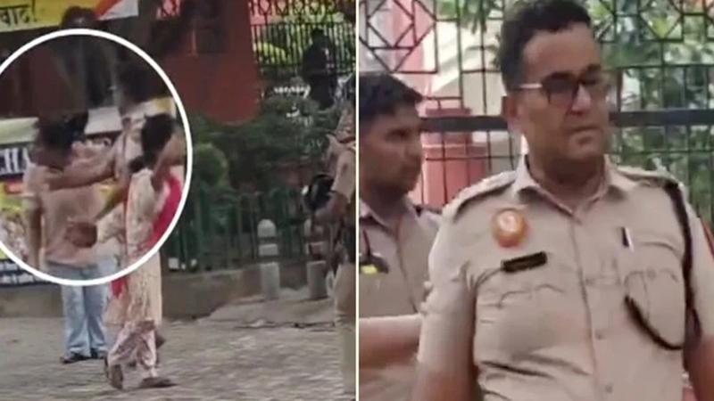 নারীকে চড় মারা সেই পুলিশ কর্মকর্তাকে যন্তর মন্তর থেকে প্রত্যাহার