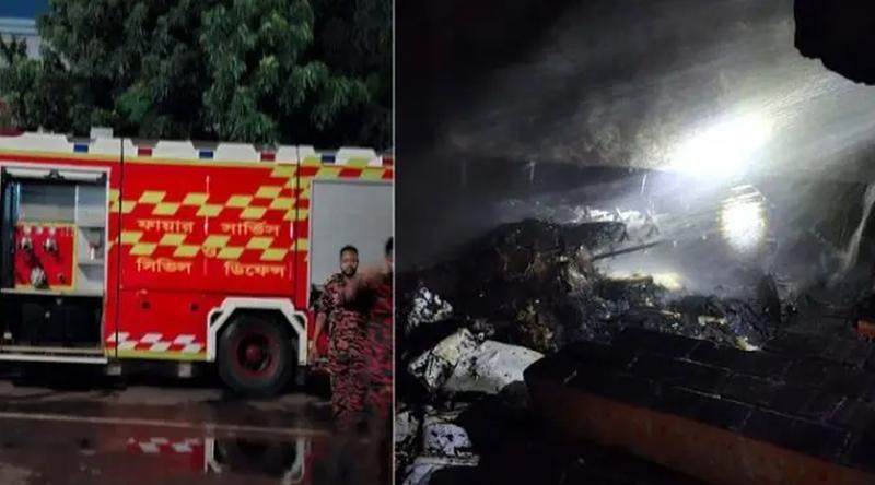 শাহজালাল বিমানবন্দর কার্গো ভিলেজের পাশে আগুন, ফায়ার সার্ভিসের প্রচেষ্টায় সম্পূর্ণ নিয়ন্ত্রণে