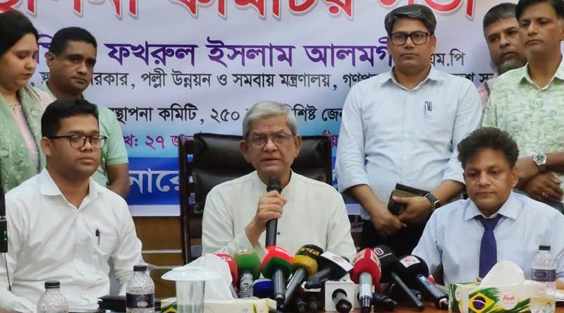 শুধু সরকারের ওপর নির্ভর নয়, সচেতন নাগরিক হতে হবে: মির্জা ফখরুল