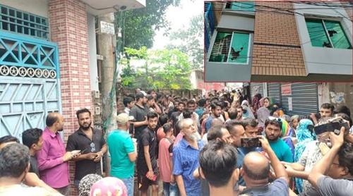 যশোরে জামায়াত এমপি গোলাম রসুলের বাড়ি ঘেরাও