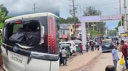 এবার সিলেটে এনসিপির গাড়িবহরে হামলা
