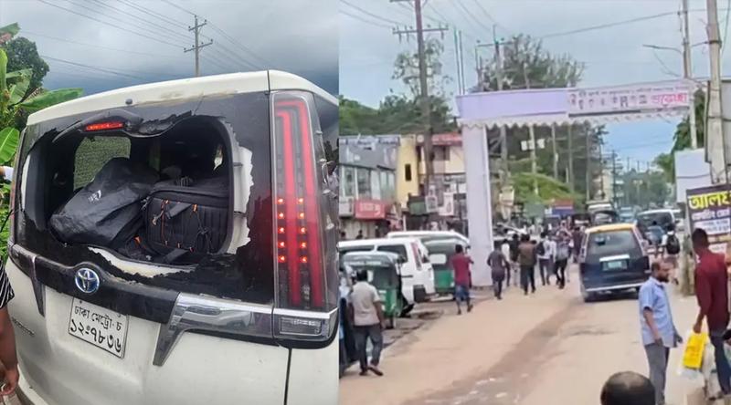 এবার সিলেটে এনসিপির গাড়িবহরে হামলা