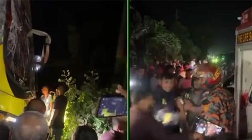 টাঙ্গাইলে বাস-ট্রাকের মুখোমুখি সংঘর্ষে নিহত ৩, আহত ২০