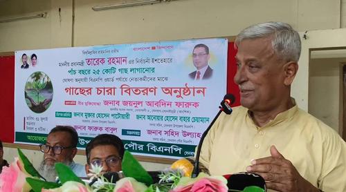 এই সরকার কিন্তু কচুপাতার পানি না, নড়লেও পড়ে না: জয়নুল আবদিন ফারুক