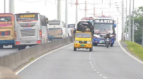 যমুনা সেতু দিয়ে ২৪ ঘণ্টায় পারাপার ৩৫ হাজারের বেশি যানবাহন