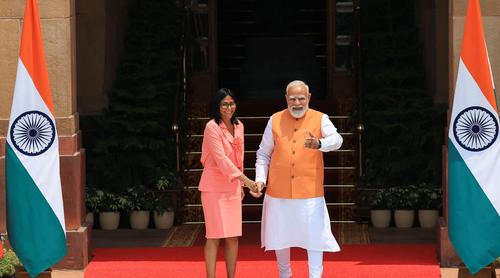 ভারতের সফরে ভেনেজুয়েলার অন্তর্বর্তী প্রেসিডেন্ট
