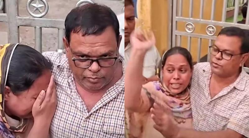 জেল থেকে বের হয়েই ফের আটক আ. লীগ নেতা, স্বামীকে জড়িয়ে কাঁদলেন স্ত্রী