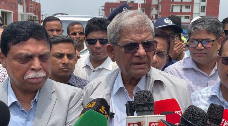 নারায়ণগঞ্জে ওয়াসার পানি শোধনাগার প্রকল্প সরেজমিন পরিদর্শন করলেন মির্জা ফখরুল