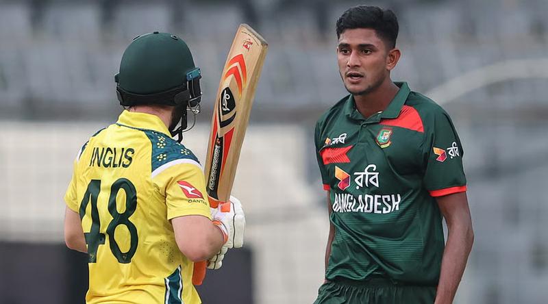 ইংলিসের দিকে তেড়ে যাওয়ার ঘটনায় শাস্তি পেলেন নাহিদ রানা