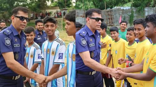 জঙ্গল সলিমপুরে ব্রাজিল-আর্জেন্টিনা ম্যাচ আয়োজন করলেন এসপি মাসুদ