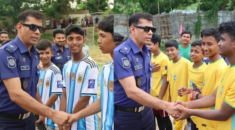 জঙ্গল সলিমপুরে ব্রাজিল-আর্জেন্টিনা ম্যাচ আয়োজন করলেন এসপি মাসুদ