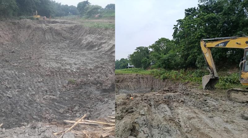 বন্যা নিয়ন্ত্রণ বাঁধের পাশে মাটি লুট, সমাধানে ‘বৃষ্টির অপেক্ষায়’ ইউএনও!