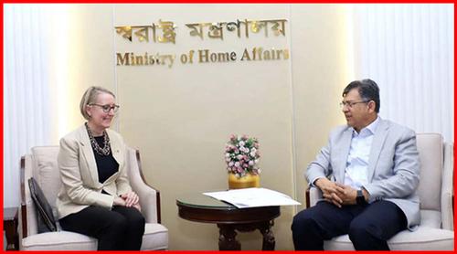 স্বরাষ্ট্রমন্ত্রীর সঙ্গে ব্রিটিশ হাইকমিশনারের সৌজন্য সাক্ষাৎ