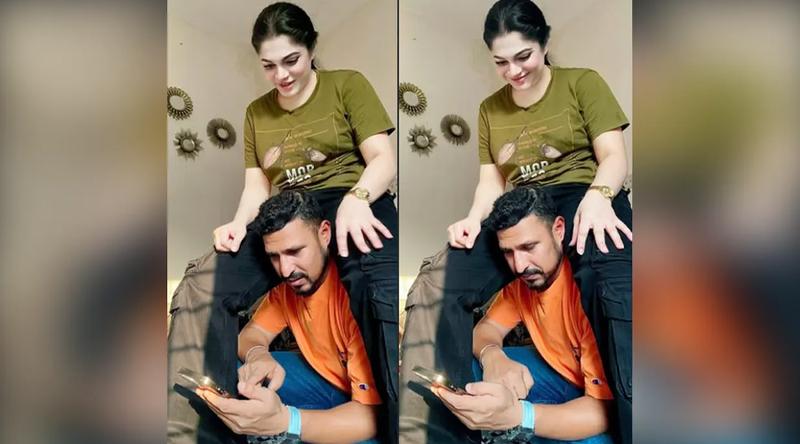 নাসিরের কাঁধে উঠে তামিমার খুনসুটি