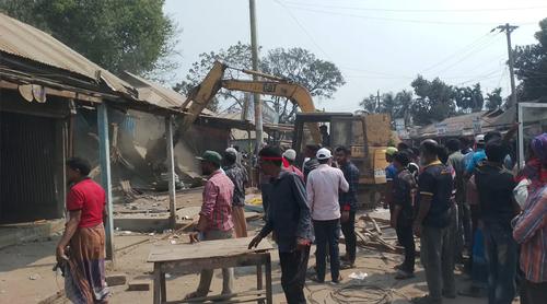 কুড়িগ্রামে আ.লীগ অফিস উচ্ছেদ