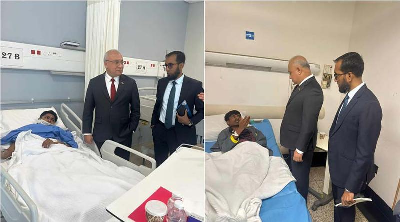 কুয়েতে ড্রোন হামলায় আহত চার বাংলাদেশিকে দেখতে হাসপাতালে রাষ্ট্রদূত