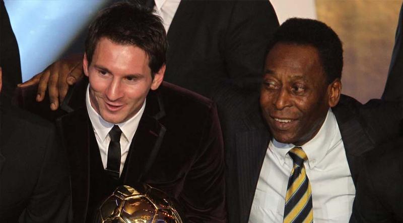 জোড়া গোলের ম্যাচে পেলের রেকর্ডে ভাগ বসালেন মেসি